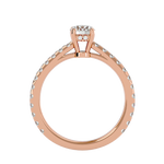 1 1/3 ctw Round Lab Grown Diamond Side Stone Engagement Ring