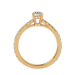 1 1/3 ctw Round Lab Grown Diamond Side Stone Engagement Ring