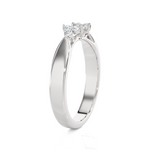 5/8 ctw Round Lab Grown Diamond Side Stone Engagement Ring