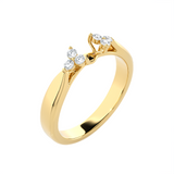 5/8 ctw Round Lab Grown Diamond Side Stone Engagement Ring