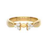 5/8 ctw Round Lab Grown Diamond Side Stone Engagement Ring