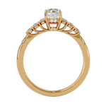 1 1/2 ctw Round Lab Grown Diamond Side Stone Engagement Ring