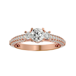 1 1/4 ctw Round Three Stone Lab Grown Diamond Ring