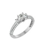 1 1/4 ctw Round Three Stone Lab Grown Diamond Ring