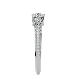 1 1/4 ctw Round Three Stone Lab Grown Diamond Ring