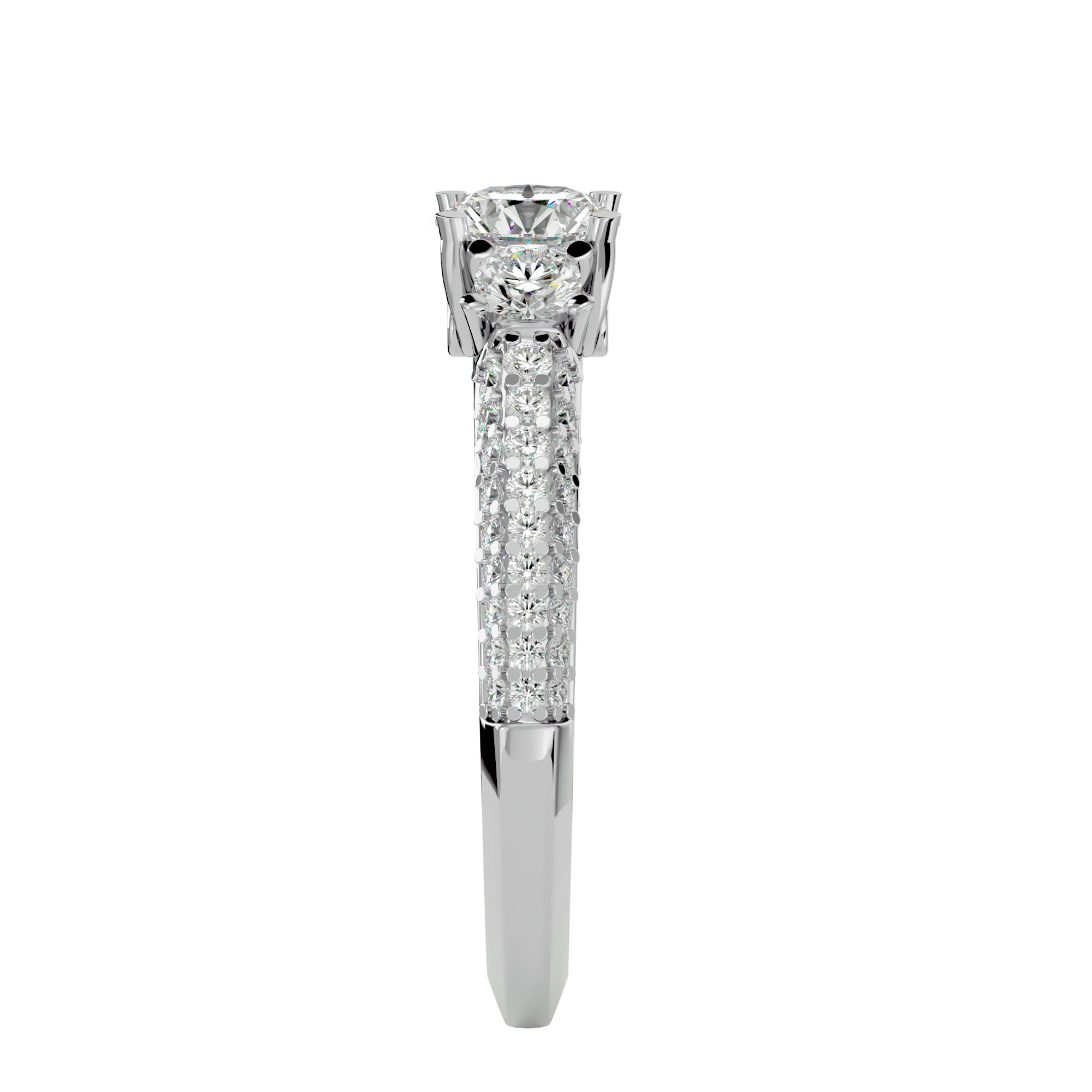 1 1/4 ctw Round Three Stone Lab Grown Diamond Ring