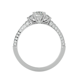 1 1/4 ctw Round Three Stone Lab Grown Diamond Ring