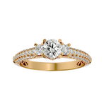 1 1/4 ctw Round Three Stone Lab Grown Diamond Ring
