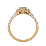 1 1/4 ctw Round Three Stone Lab Grown Diamond Ring
