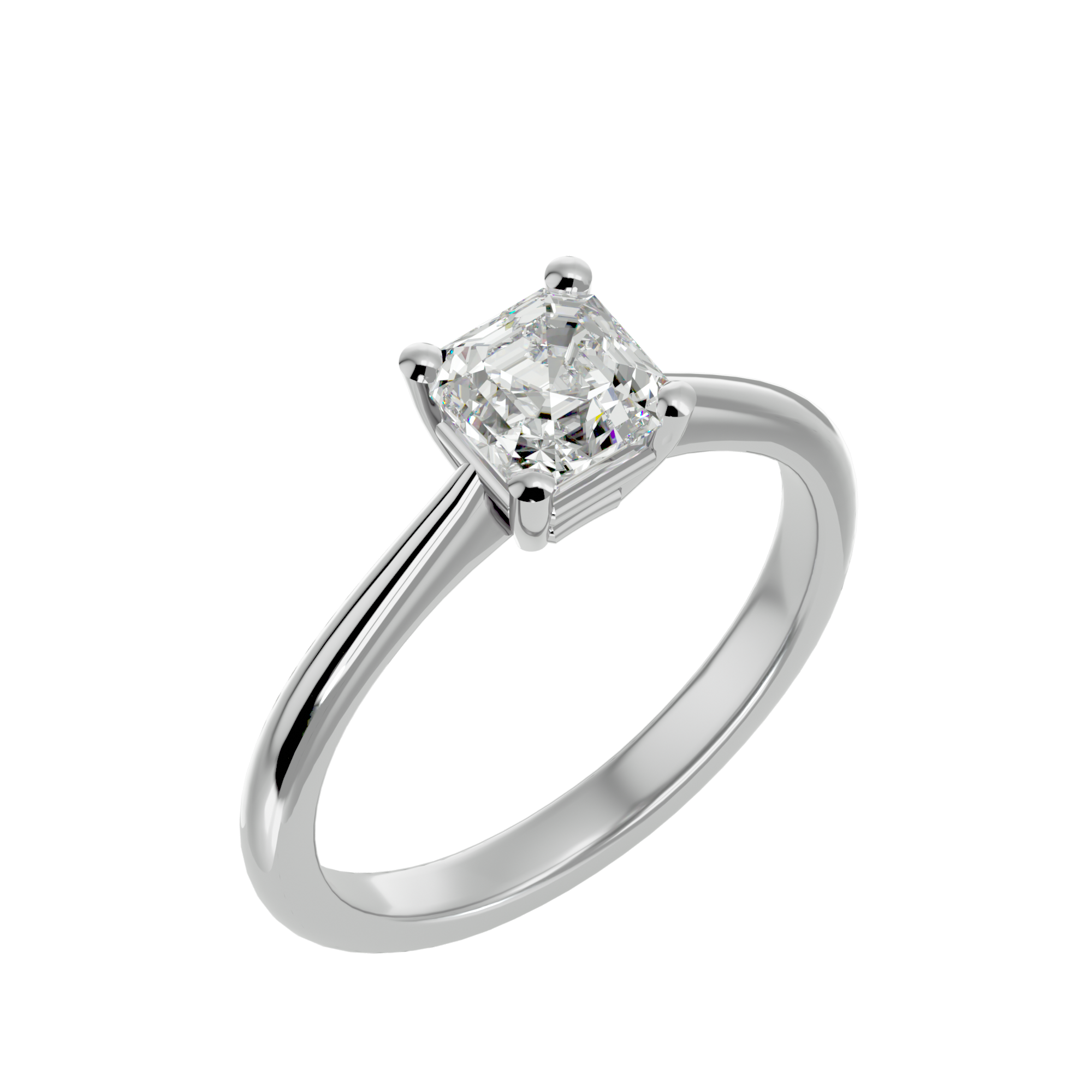 1 1/4 ctw Princess-Cut Lab Grown Diamond Solitaire Engagement Ring