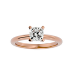 1 1/4 ctw Cushion-Cut Lab Grown Diamond Solitaire Engagement Ring