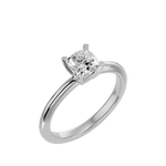 1 1/4 ctw Cushion-Cut Lab Grown Diamond Solitaire Engagement Ring
