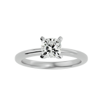 1 1/4 ctw Cushion-Cut Lab Grown Diamond Solitaire Engagement Ring
