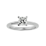 1 1/4 ctw Cushion-Cut Lab Grown Diamond Solitaire Engagement Ring