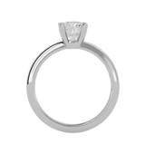 1 1/4 ctw Cushion-Cut Lab Grown Diamond Solitaire Engagement Ring