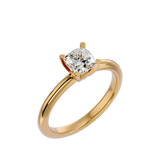 1 1/4 ctw Cushion-Cut Lab Grown Diamond Solitaire Engagement Ring