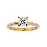 1 1/4 ctw Cushion-Cut Lab Grown Diamond Solitaire Engagement Ring