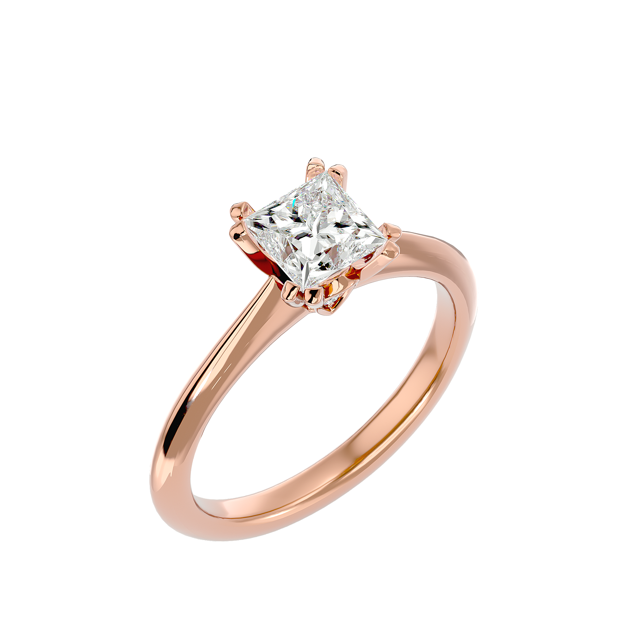 1 1/3 ctw Princess-Cut Lab Grown Diamond Solitaire Engagement Ring