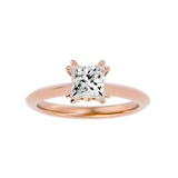 1 1/3 ctw Princess-Cut Lab Grown Diamond Solitaire Engagement Ring