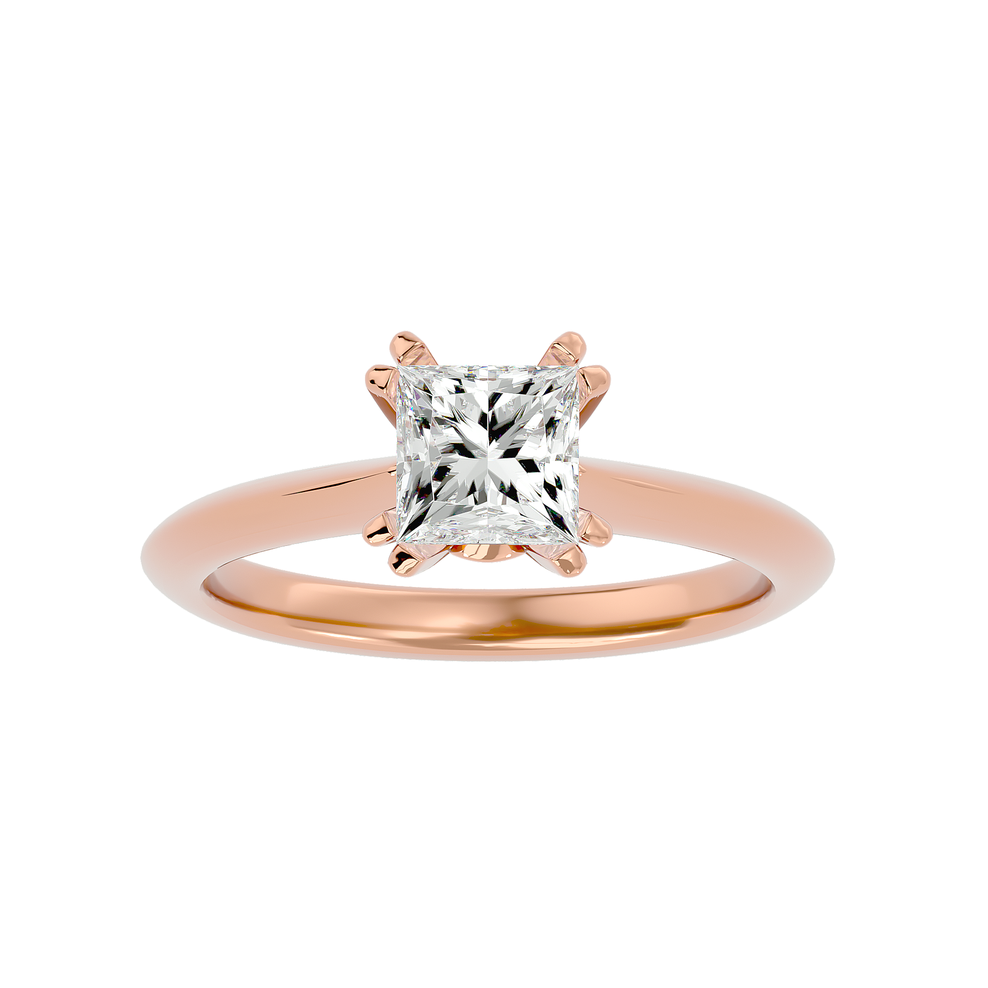 1 1/3 ctw Princess-Cut Lab Grown Diamond Solitaire Engagement Ring