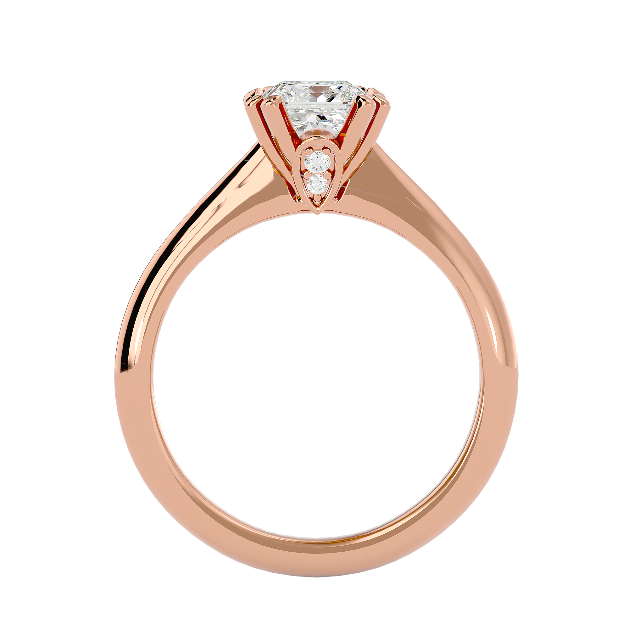 1 1/3 ctw Princess-Cut Lab Grown Diamond Solitaire Engagement Ring