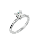 1 1/3 ctw Princess-Cut Lab Grown Diamond Solitaire Engagement Ring