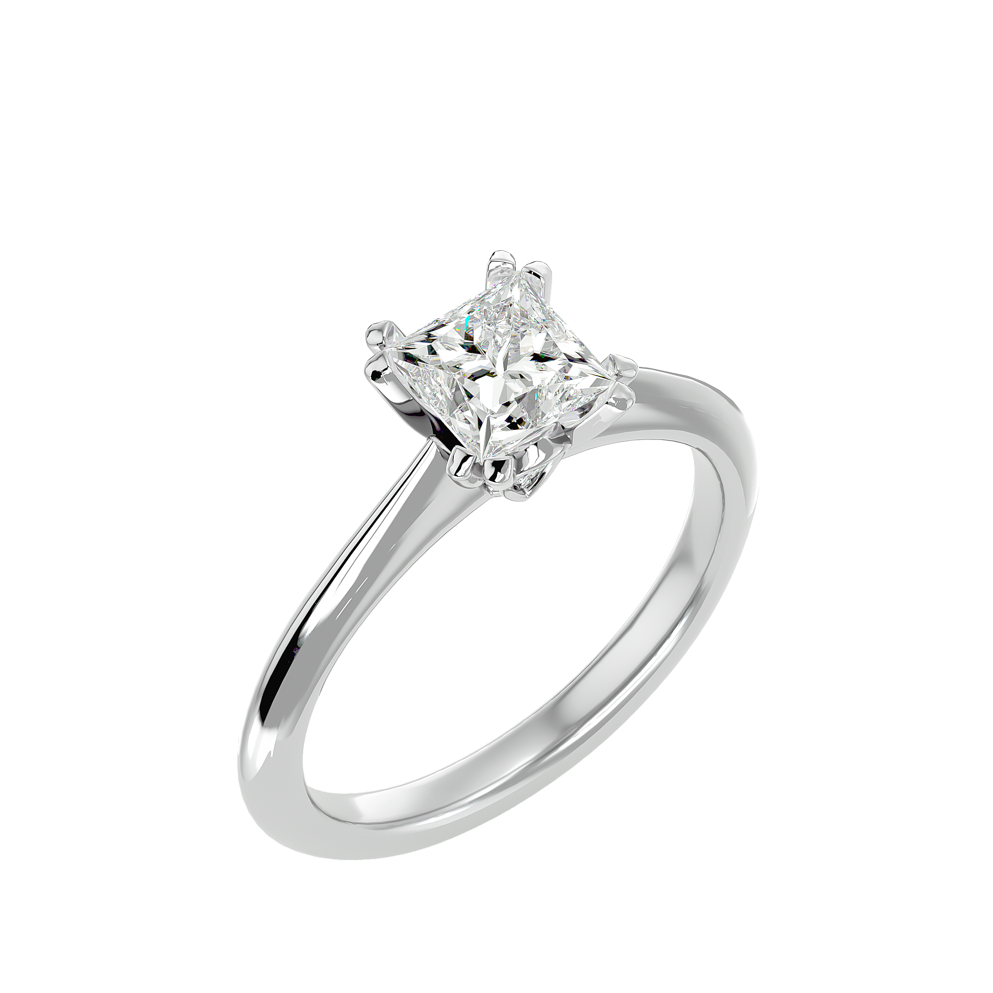 1 1/3 ctw Princess-Cut Lab Grown Diamond Solitaire Engagement Ring
