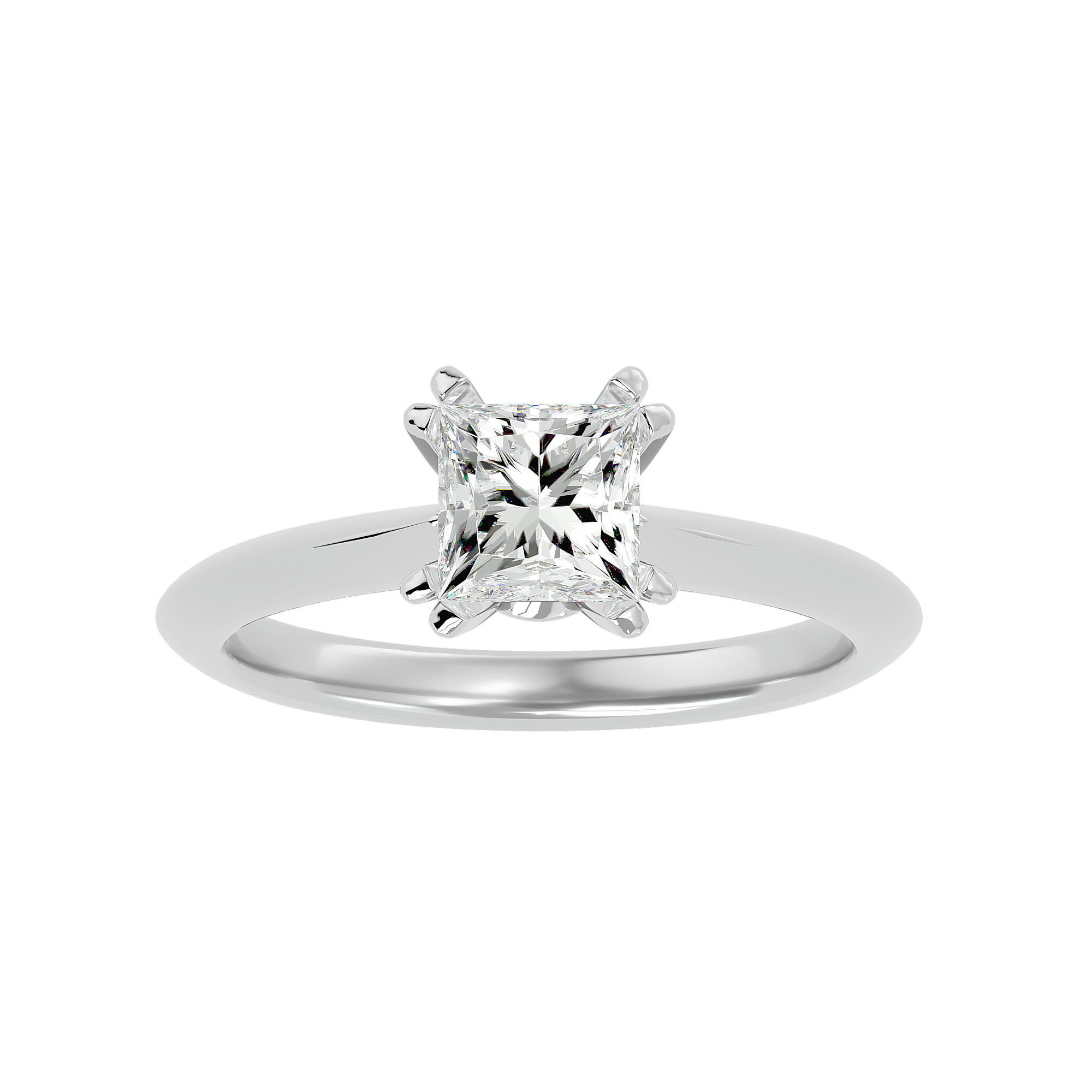 1 1/3 ctw Princess-Cut Lab Grown Diamond Solitaire Engagement Ring