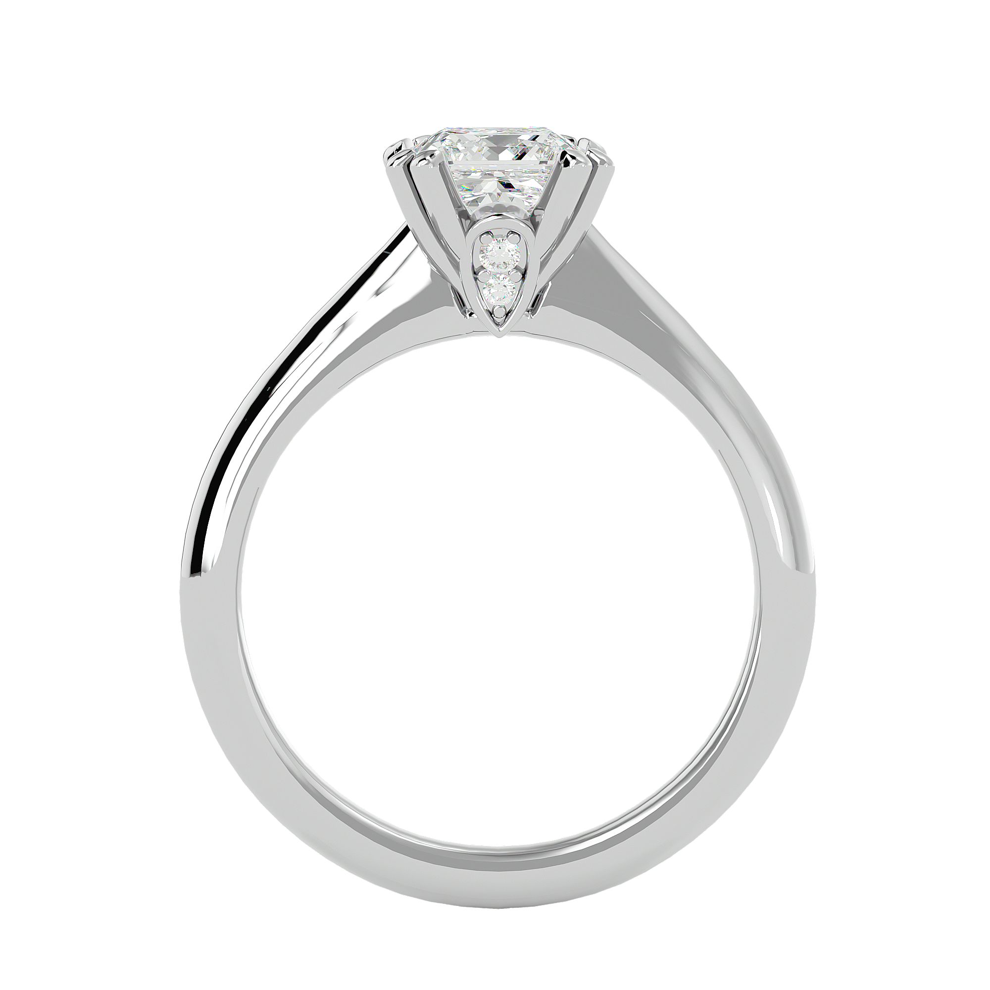 1 1/3 ctw Princess-Cut Lab Grown Diamond Solitaire Engagement Ring