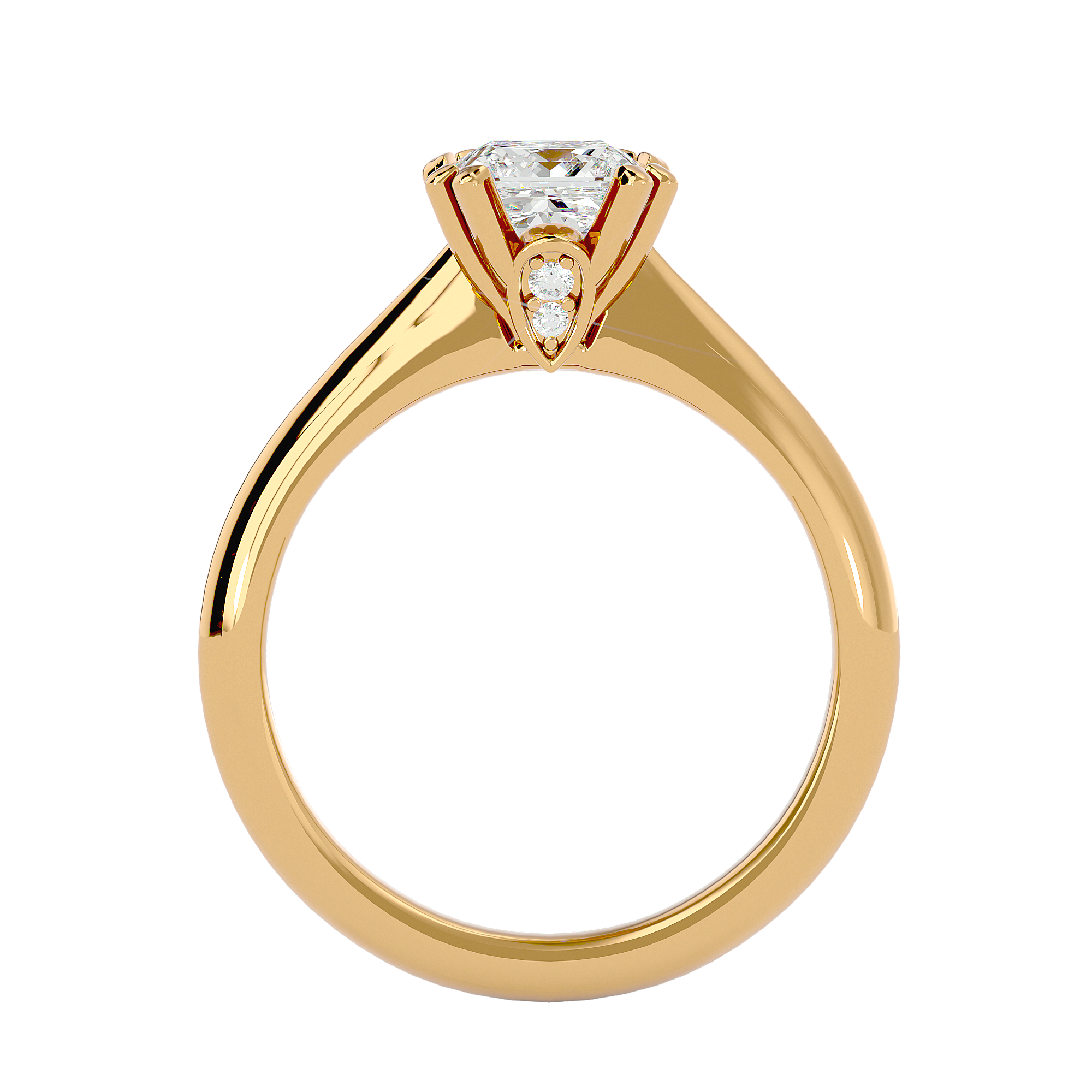 1 1/3 ctw Princess-Cut Lab Grown Diamond Solitaire Engagement Ring