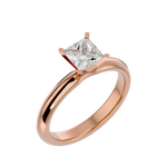 1/2 ctw Princess-Cut Lab Grown Diamond Solitaire Engagement Ring