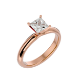 1/2 ctw Princess-Cut Lab Grown Diamond Solitaire Engagement Ring
