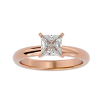 1/2 ctw Princess-Cut Lab Grown Diamond Solitaire Engagement Ring