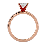 1/2 ctw Princess-Cut Lab Grown Diamond Solitaire Engagement Ring