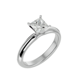 1/2 ctw Princess-Cut Lab Grown Diamond Solitaire Engagement Ring