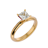 1/2 ctw Princess-Cut Lab Grown Diamond Solitaire Engagement Ring