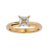 1/2 ctw Princess-Cut Lab Grown Diamond Solitaire Engagement Ring
