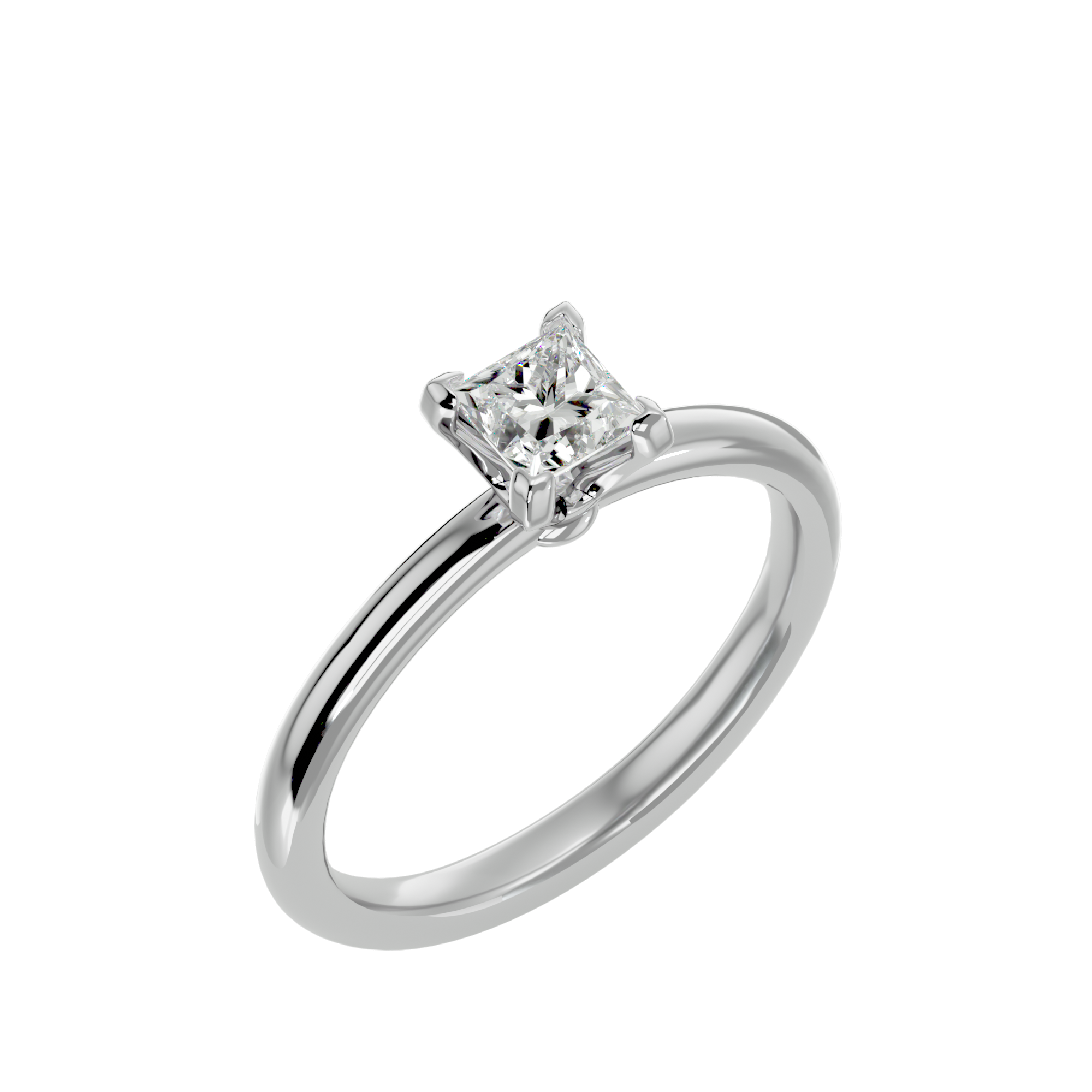 3/4 ctw Round Lab Grown Diamond Solitaire Engagement Ring