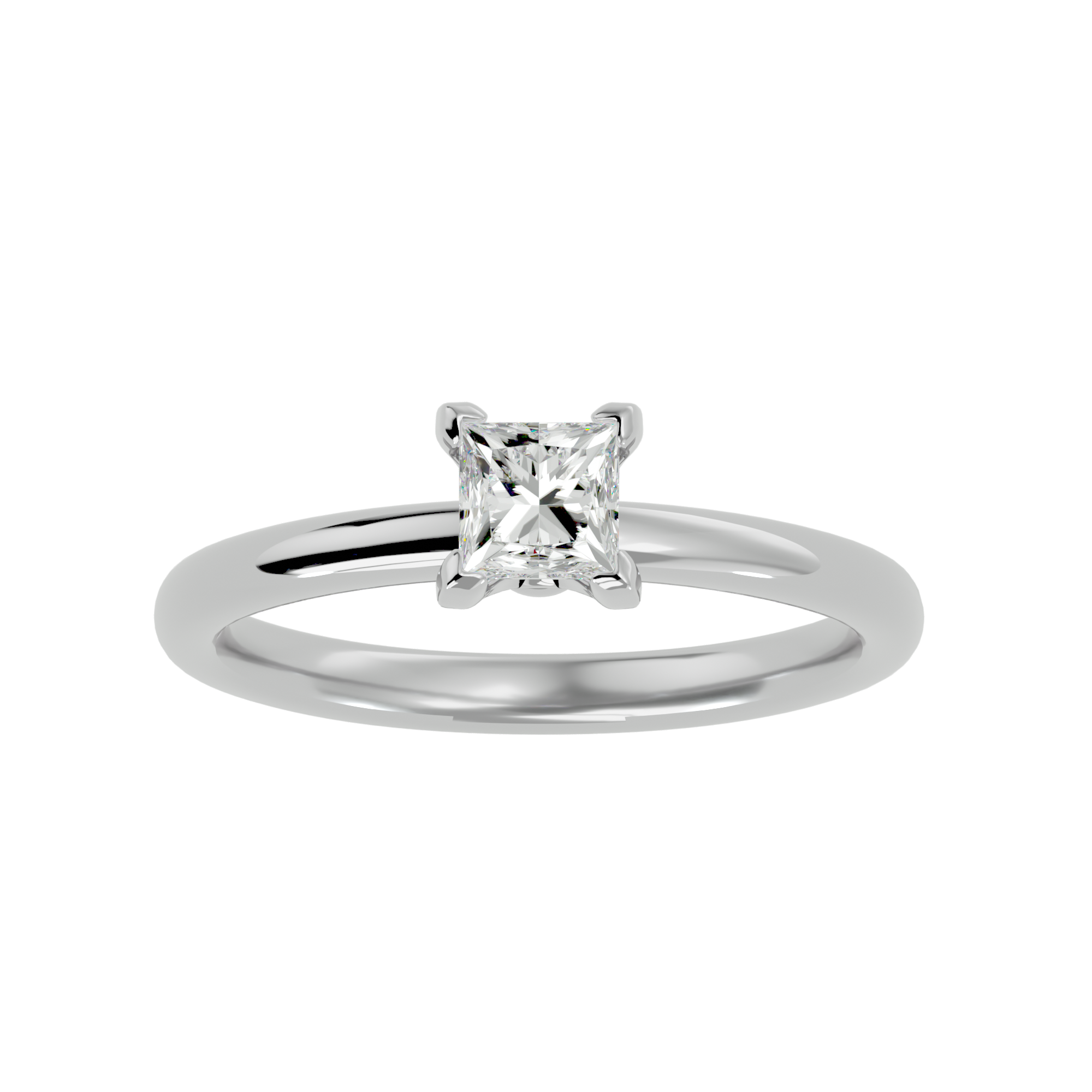 3/4 ctw Round Lab Grown Diamond Solitaire Engagement Ring