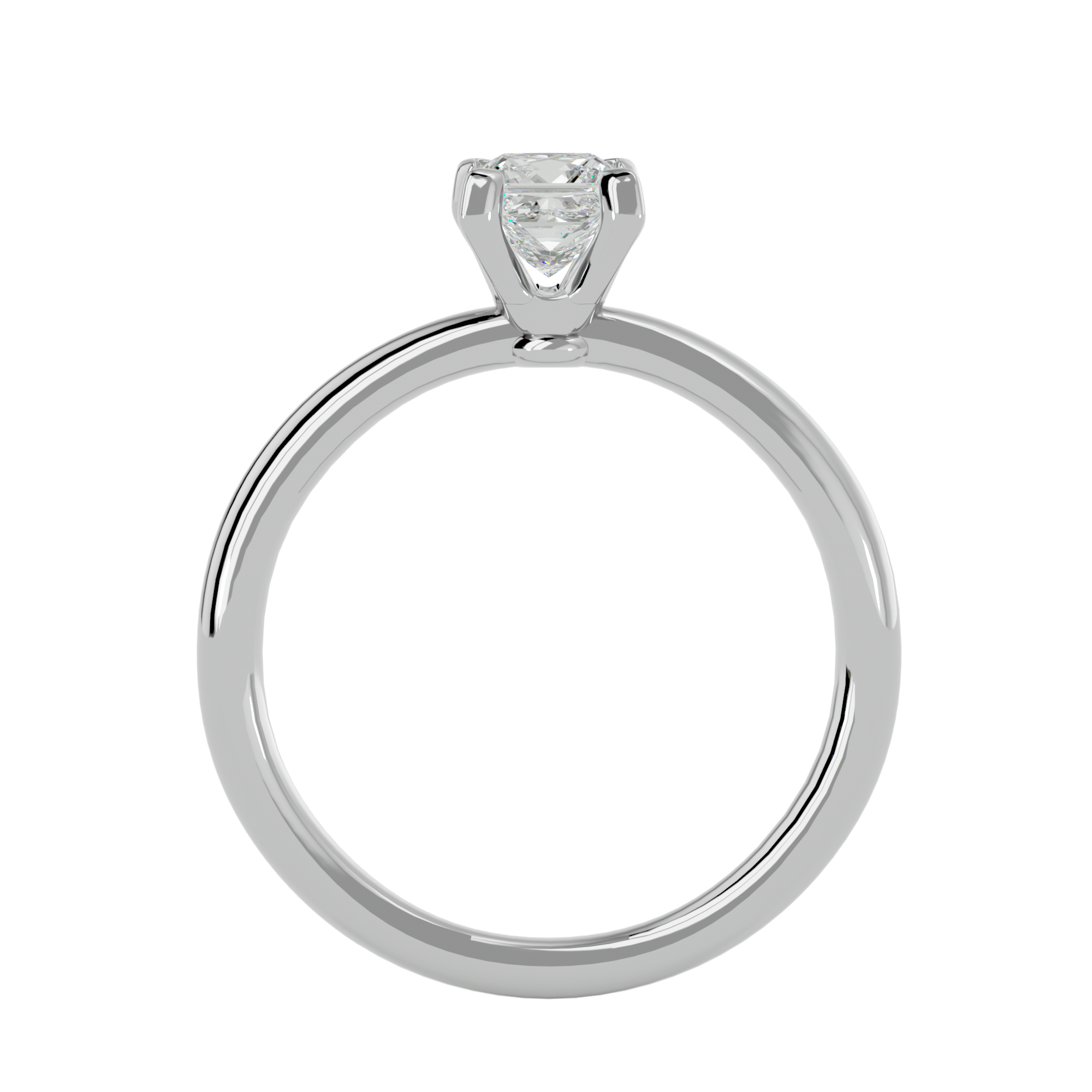 3/4 ctw Round Lab Grown Diamond Solitaire Engagement Ring