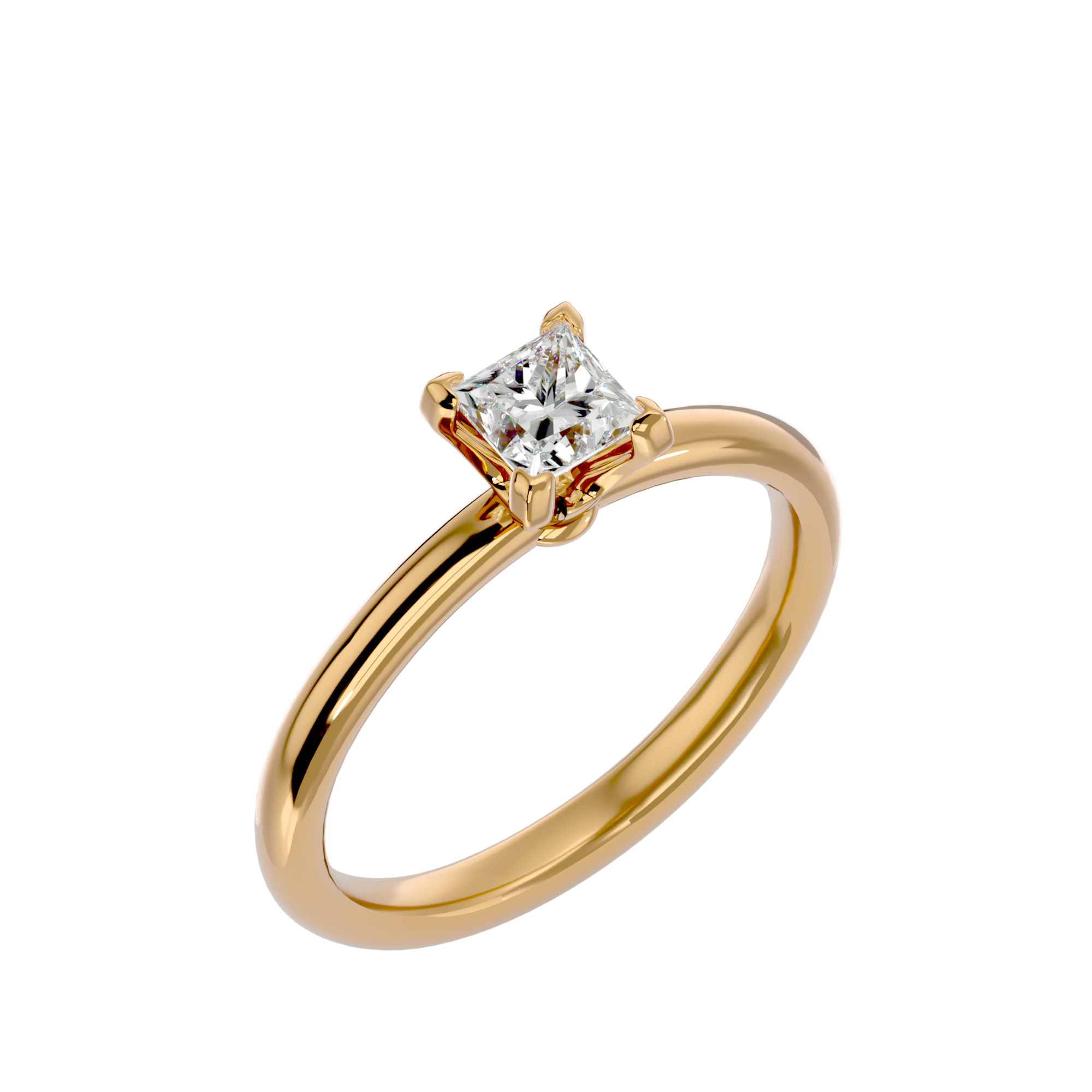 3/4 ctw Round Lab Grown Diamond Solitaire Engagement Ring