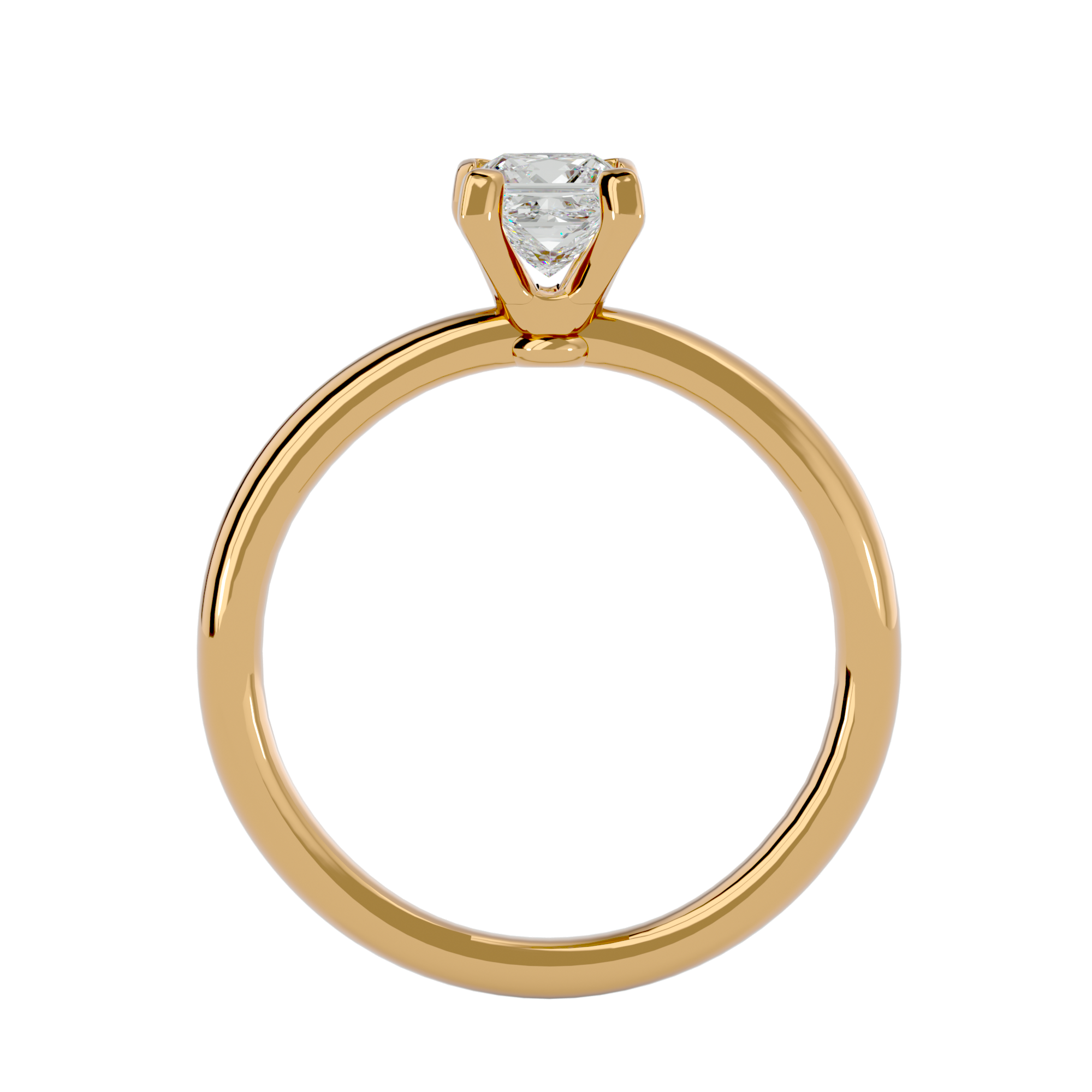 3/4 ctw Round Lab Grown Diamond Solitaire Engagement Ring