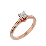 1/2 ctw Princess-Cut Lab Grown Diamond Solitaire Engagement Ring