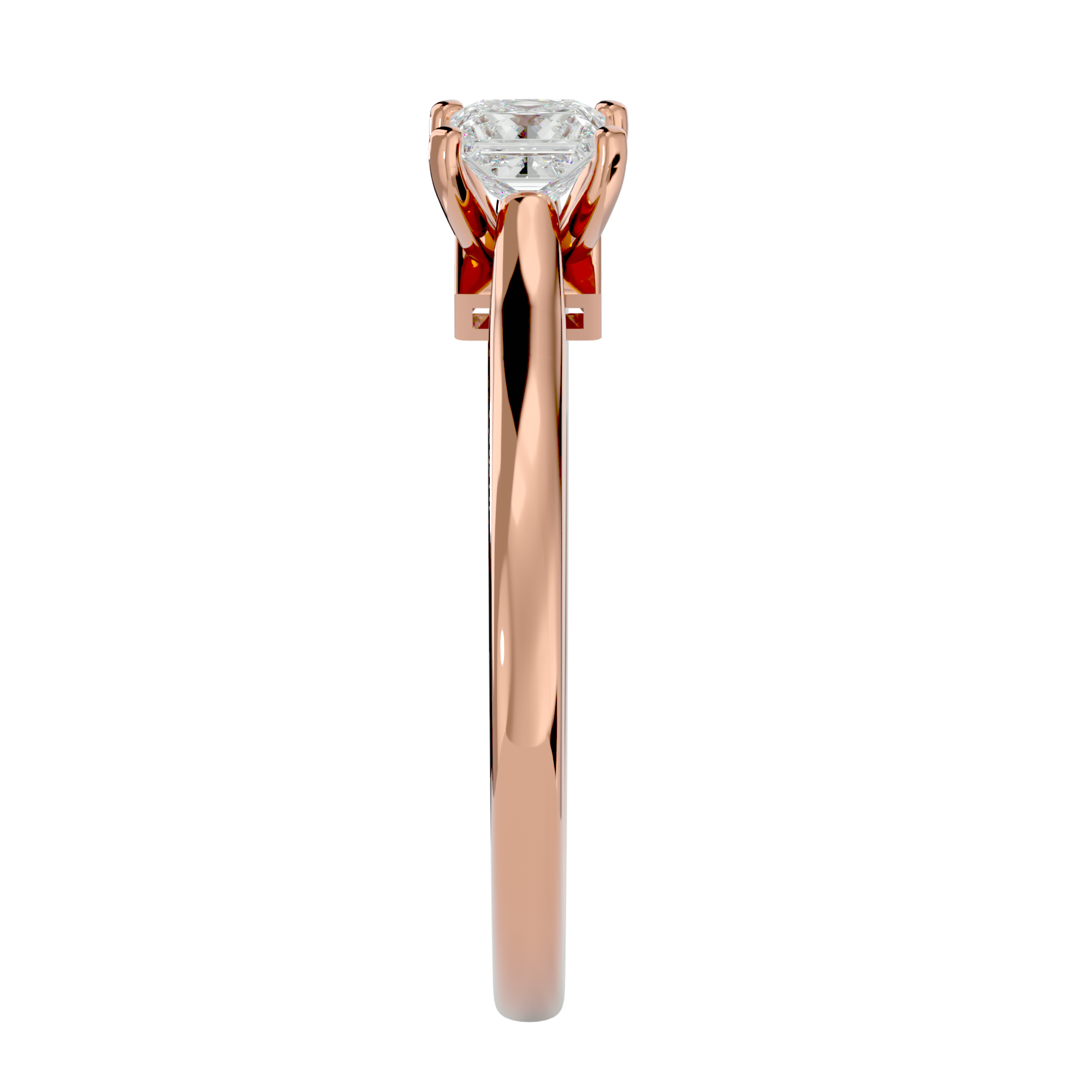 1/2 ctw Princess-Cut Lab Grown Diamond Solitaire Engagement Ring