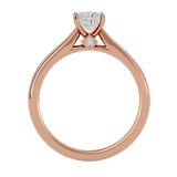1/2 ctw Princess-Cut Lab Grown Diamond Solitaire Engagement Ring