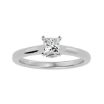 1/2 ctw Princess-Cut Lab Grown Diamond Solitaire Engagement Ring