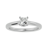 1/2 ctw Princess-Cut Lab Grown Diamond Solitaire Engagement Ring