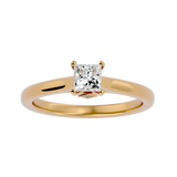 1/2 ctw Princess-Cut Lab Grown Diamond Solitaire Engagement Ring