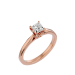 1/2 ctw Princess-Cut Lab Grown Diamond Solitaire Engagement Ring