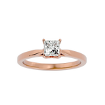 1/2 ctw Princess-Cut Lab Grown Diamond Solitaire Engagement Ring